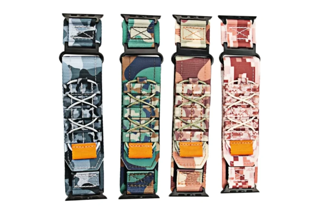 Multi-layer crisscross nylon watch strap 11