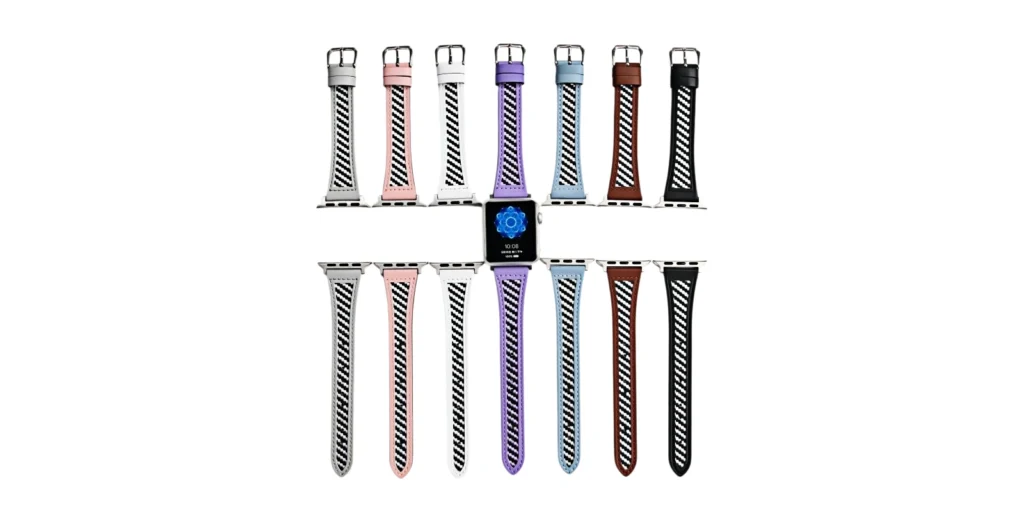 fabric composite leather magnetic watch strap 11
